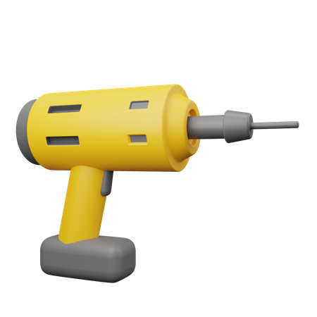 Drill Machine  3D Icon