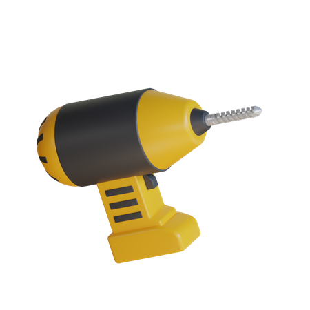 Drill Machine  3D Icon