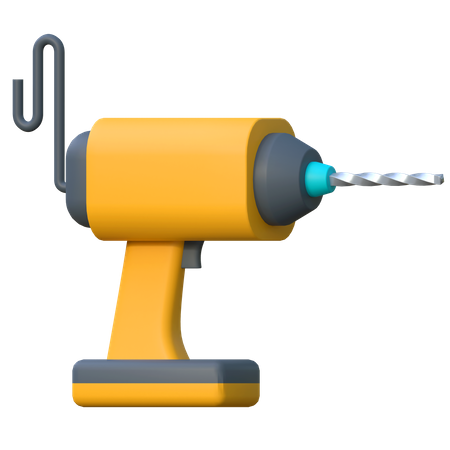 Drill Machine  3D Icon