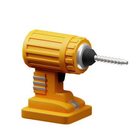 Drill Machine  3D Icon