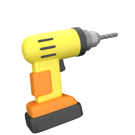 Drill Machine  3D Illustration