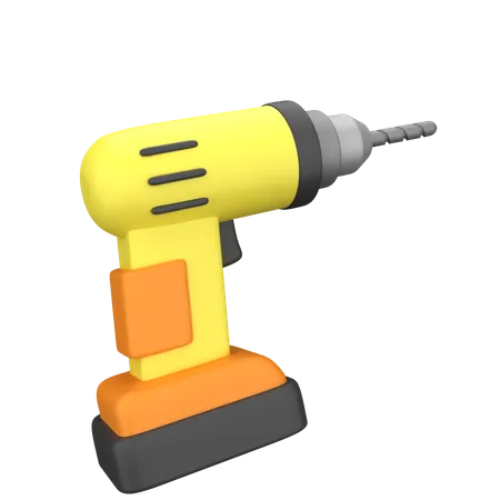 Drill Machine  3D Illustration