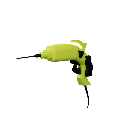 Drill Machine 3D Illustration