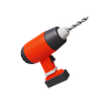 3d drill-machine logo