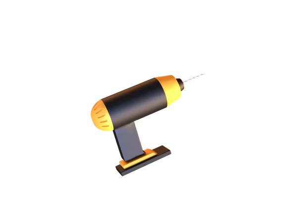 Drill Machine 3D Icon