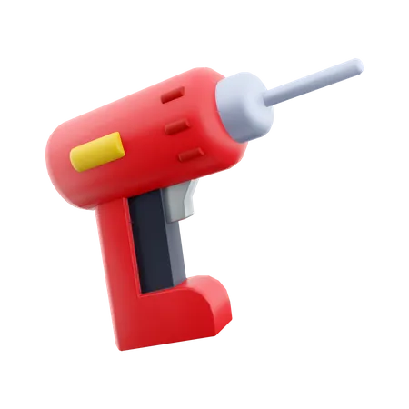 3 D Rendering Of A Rechargeable And Cordless Drill On A White Background 3 D Rendering Drill Icon 3D Icon