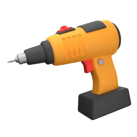 Drill Machine 3D Icon