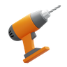 drilling machine 3d logo
