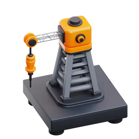 Drilling Rig  3D Icon