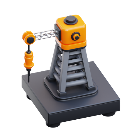 Drilling Rig  3D Icon