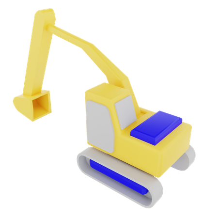 Drilling tractor  3D Icon