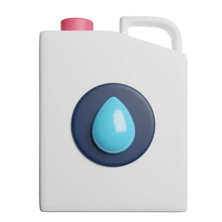 Water Jerrycan Stock 3D Icon