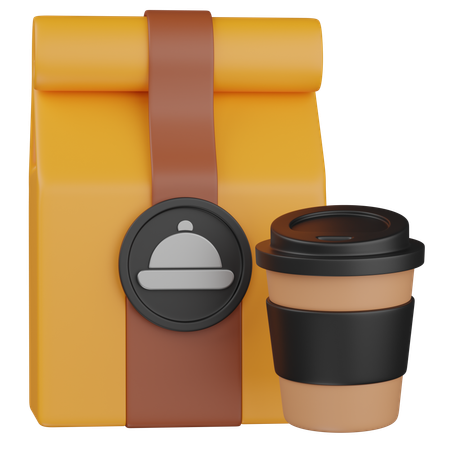 飲み物と食べ物  3D Icon