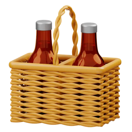 Drink Basket  3D Icon