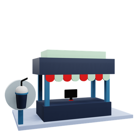 Drink booth  3D Icon