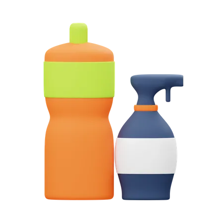 Drink Bottle  3D Illustration