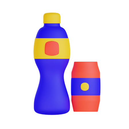 Drink Bottle  3D Illustration