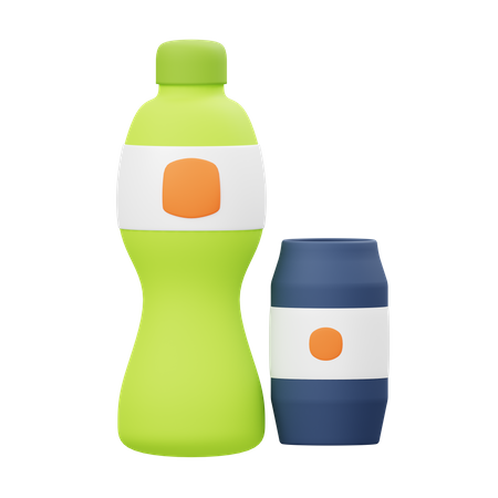 Drink Bottle  3D Illustration