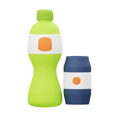 Drink Bottle  3D Illustration