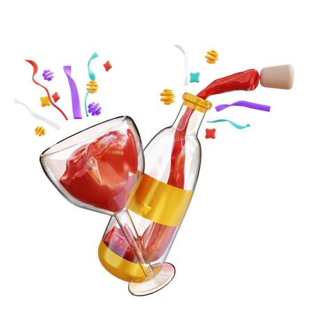 Drink Party  3D Icon