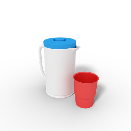 Drink Teapot And Cup 3D Icon