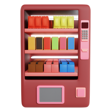 Drink Vending Machine 3D Illustration