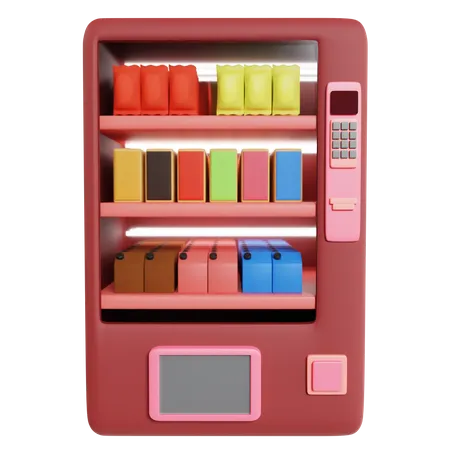 Drink Vending Machine 3D Illustration