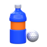 drinking water emoji 3d