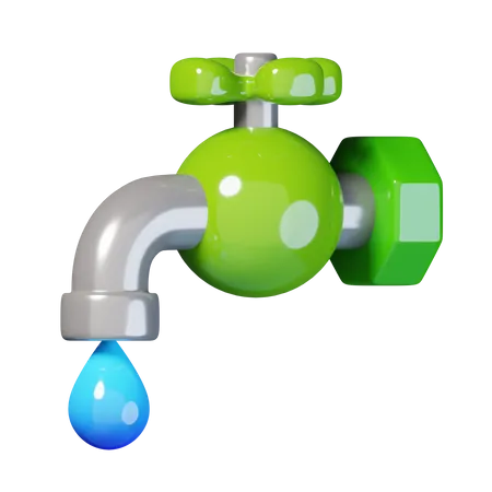 Dripping Water  3D Icon