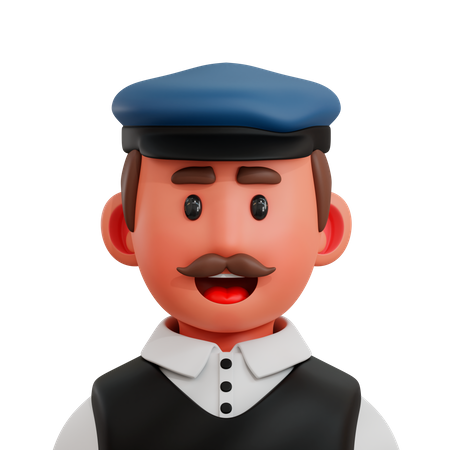 Driver  3D Icon