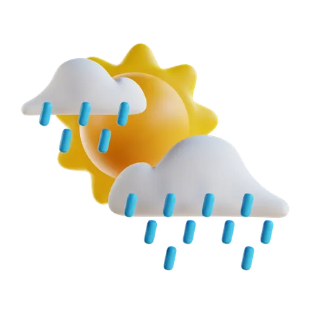 霧雨  3D Icon