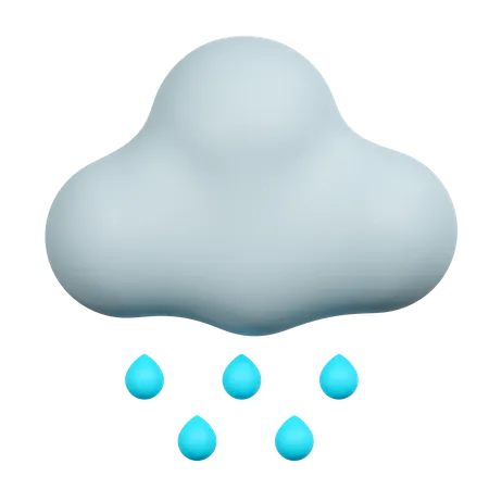 Drizzling Illustration 3D Icon