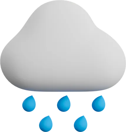 霧雨  3D Icon