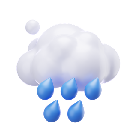 霧雨  3D Icon