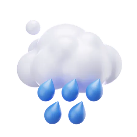 霧雨  3D Icon