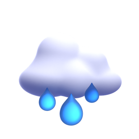 Drizzling  3D Icon