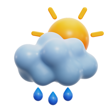 Drizzling  3D Icon
