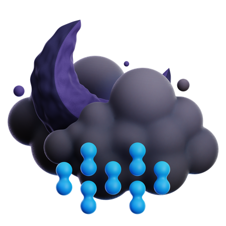 DRIZZLING NIGHT  3D Icon