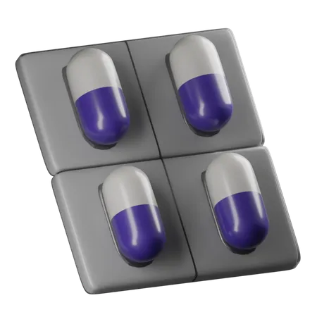 Medikamentenstreifen  3D Icon