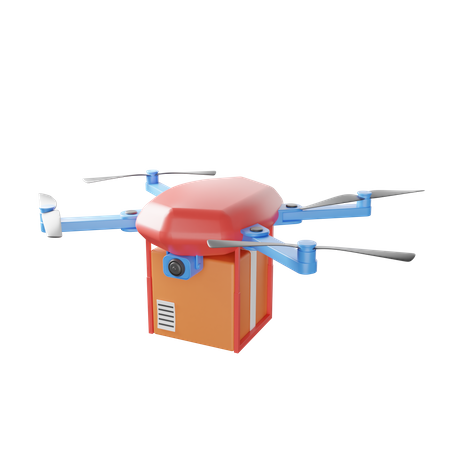 Drohnenlieferung  3D Illustration
