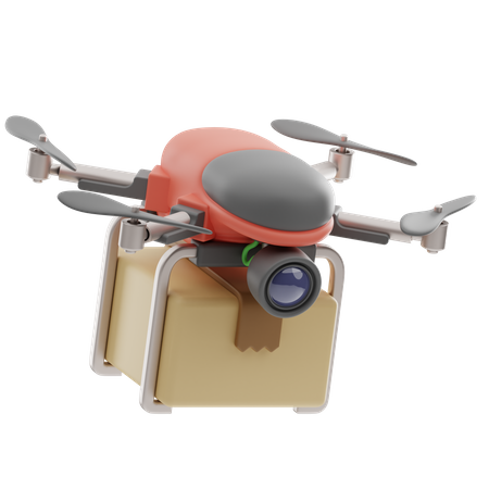 Drohnenlieferung  3D Icon