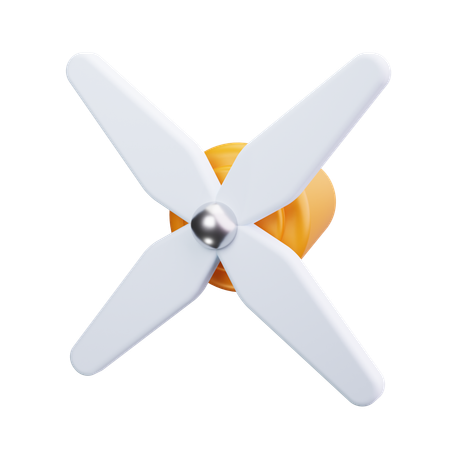 Drohnenpropeller  3D Icon