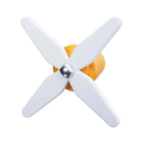 Drohnenpropeller  3D Icon