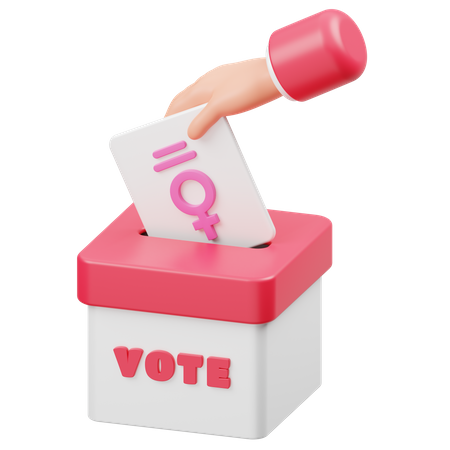 Droit de vote des femmes  3D Icon