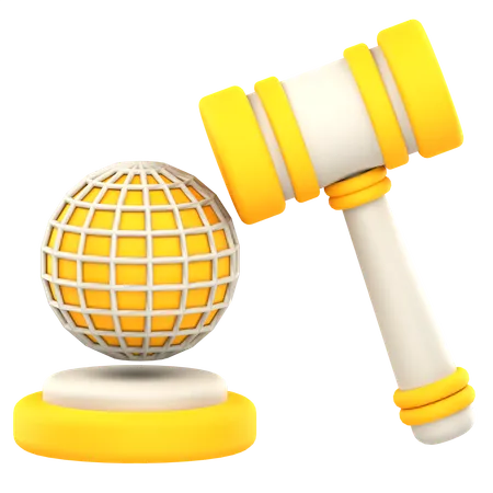 La loi internationale  3D Icon