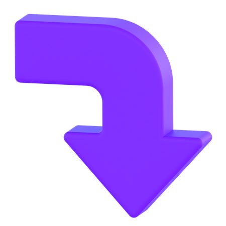 Tout en bas  3D Icon