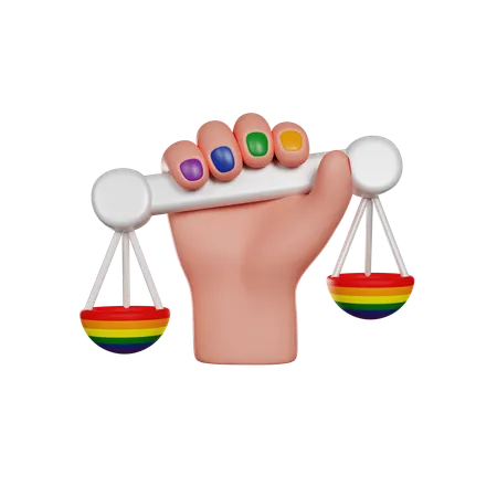 Droits des LGBT  3D Icon