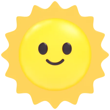 Drôle de soleil  3D Icon