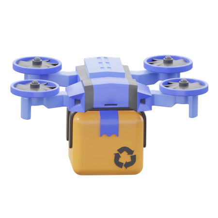 Dron de entrega  3D Icon