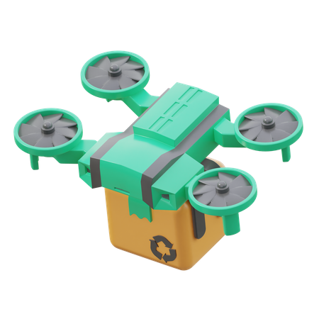 Dron de entrega  3D Icon